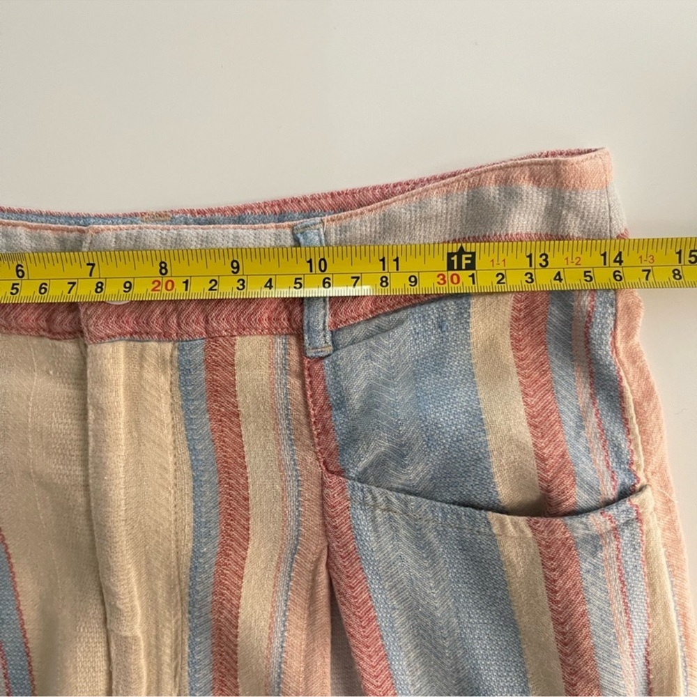 Anthropologie Pastel Striped Wide Leg Pants - Picture 7 of 7